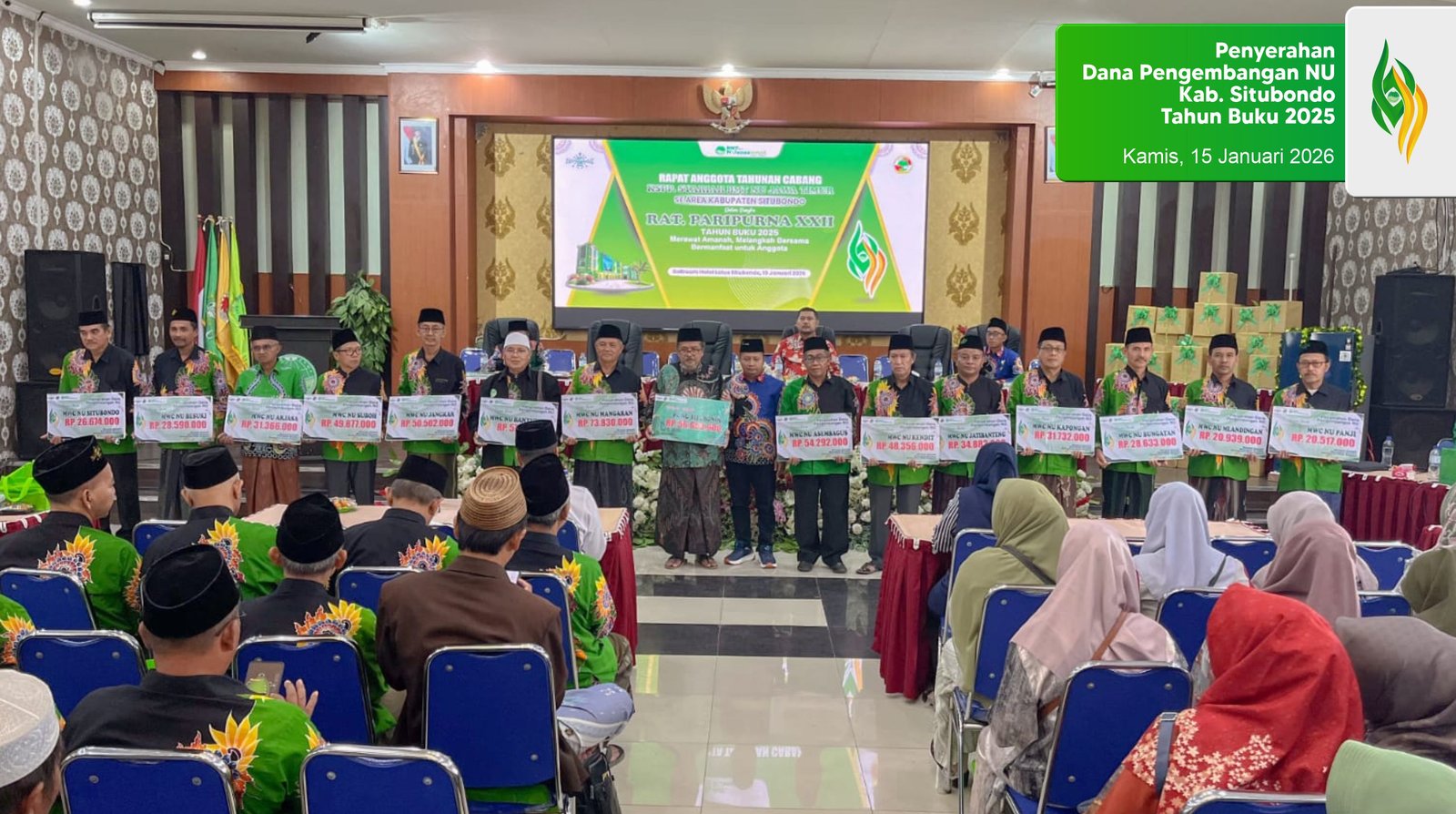 Penyerahan Dana Pengembangan NU Kab. Situbondo